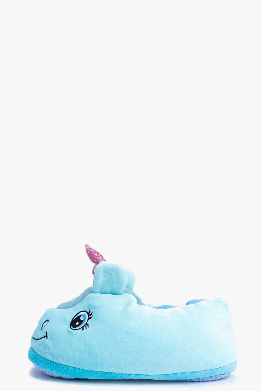 Blue Unicorn Novelty Slippers image number 1