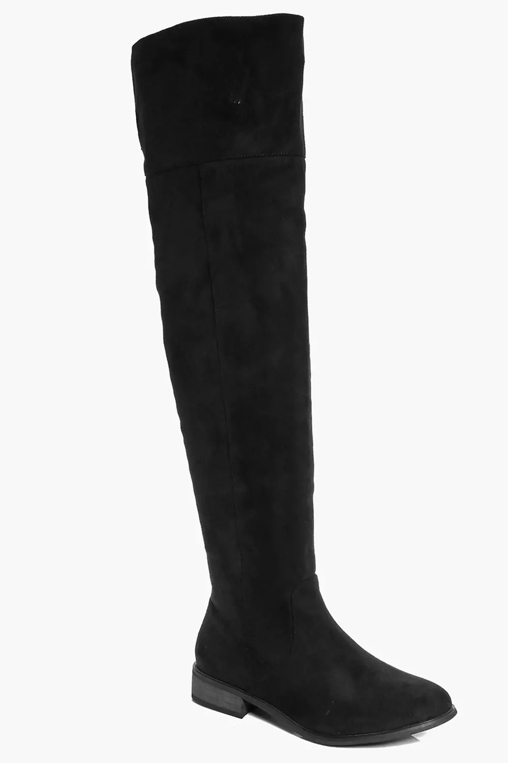 Grey suede over the knee 2024 flat boots