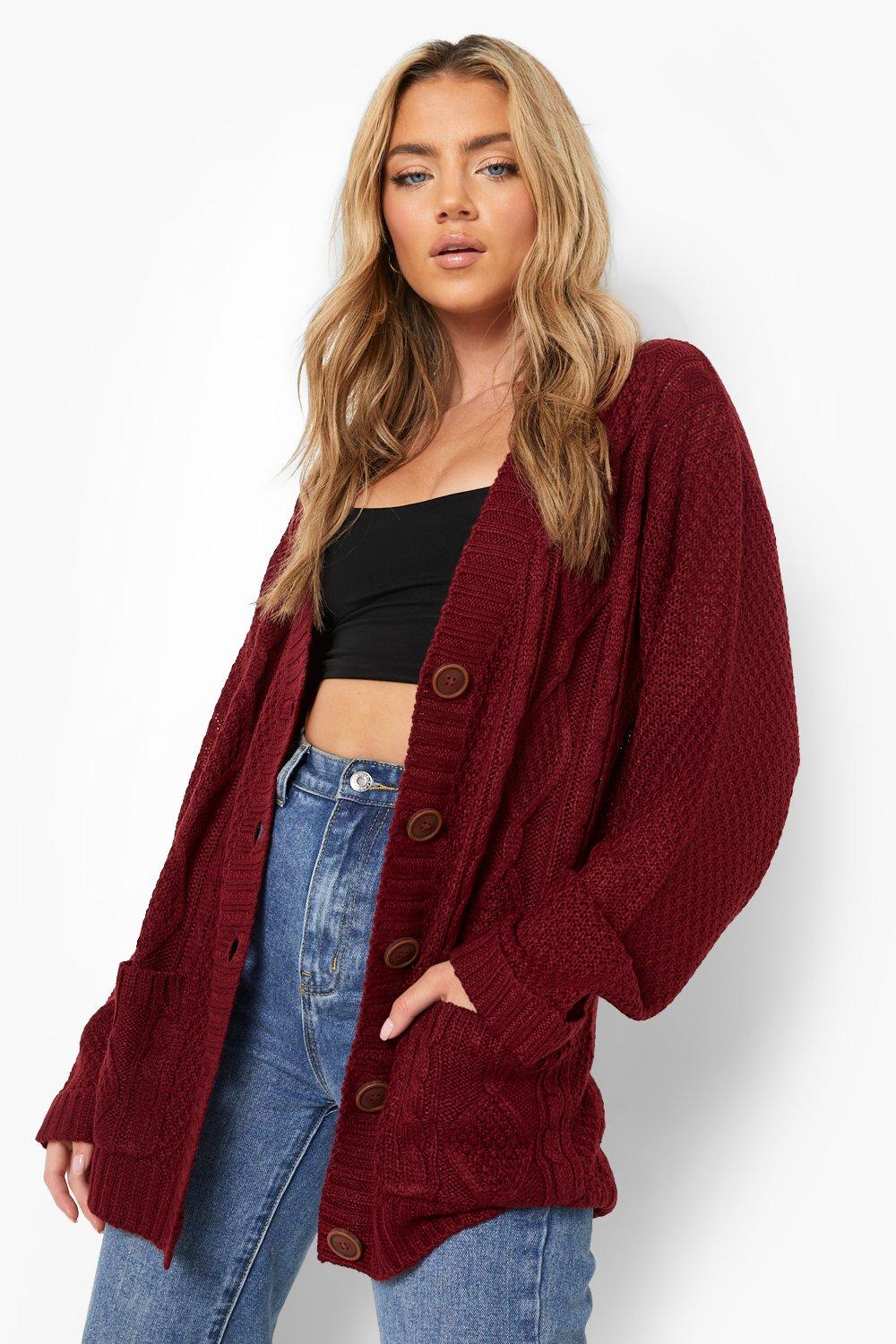 cropped boyfriend cardigan