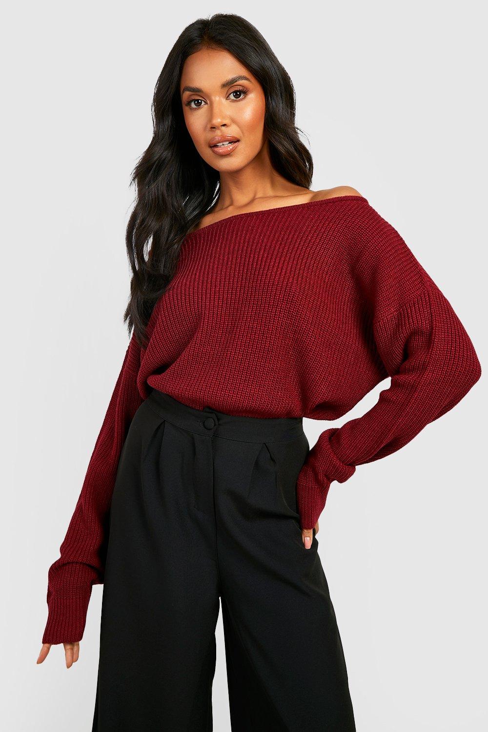 Red boat hot sale neck jumper