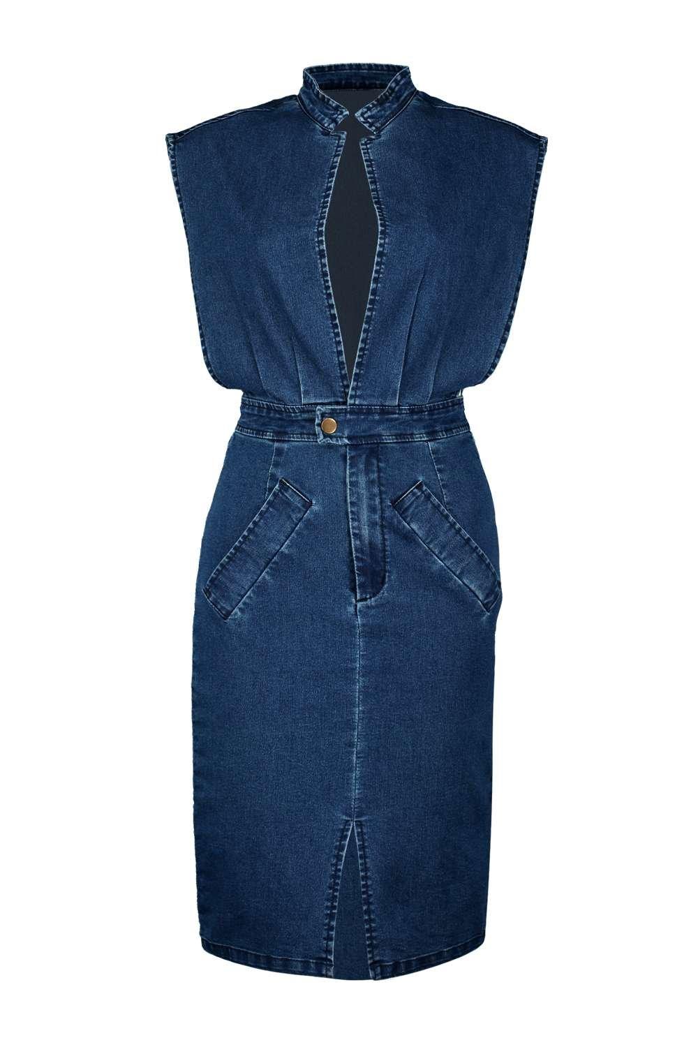 boohoo jean dress