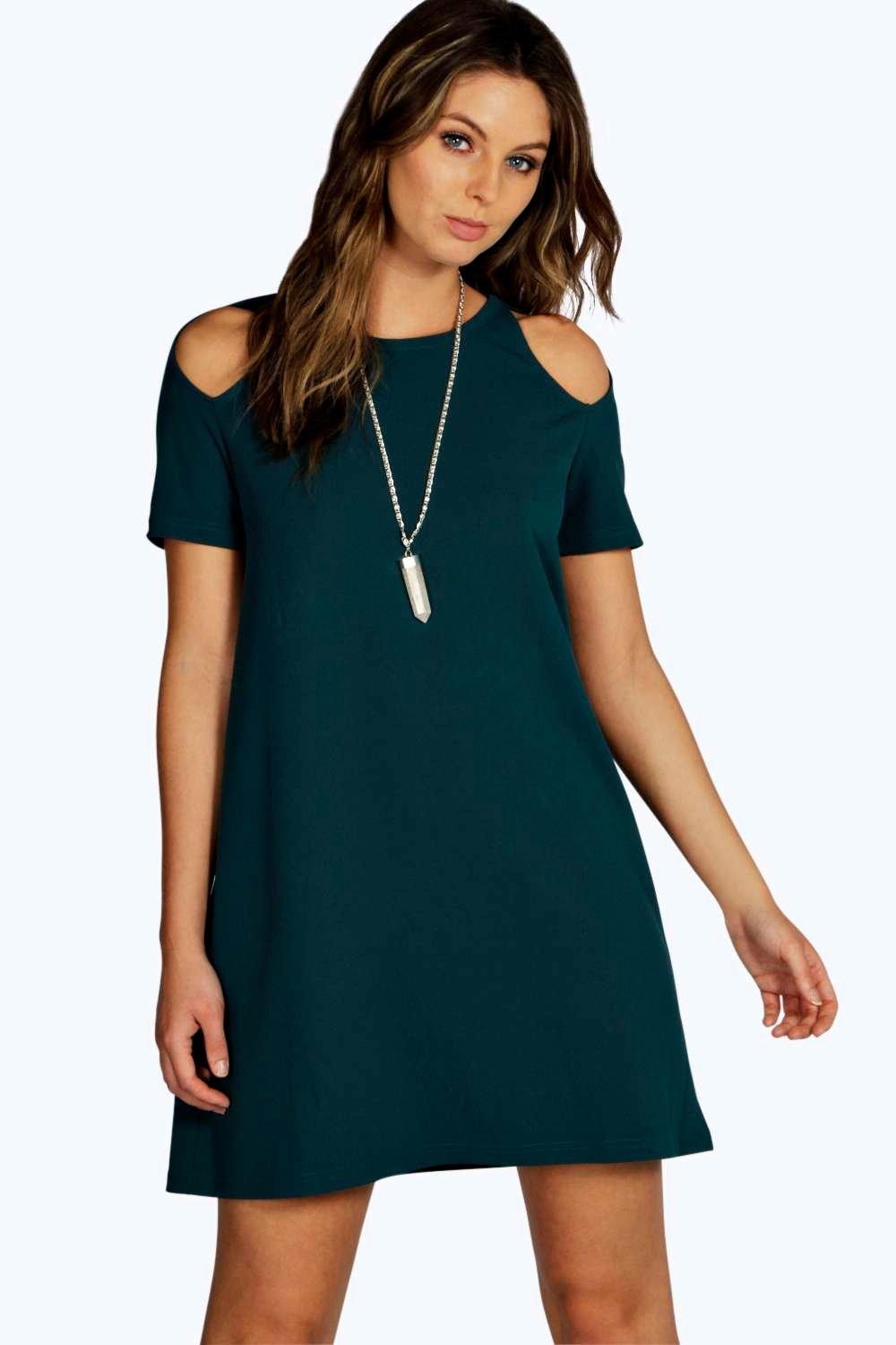 out shoulder dress