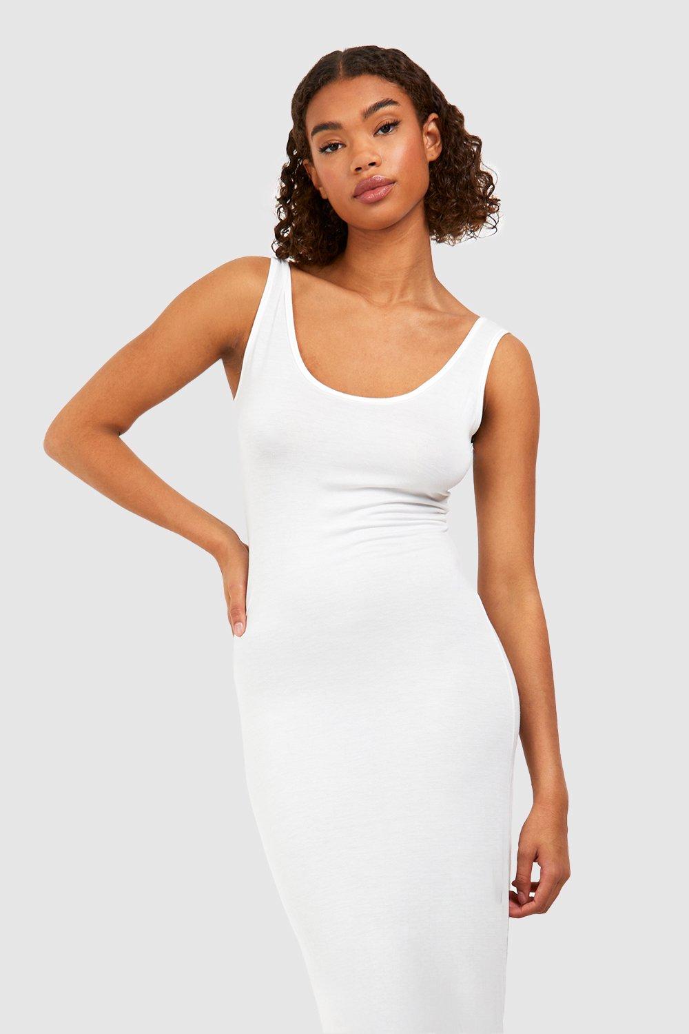 Boohoo white dress online