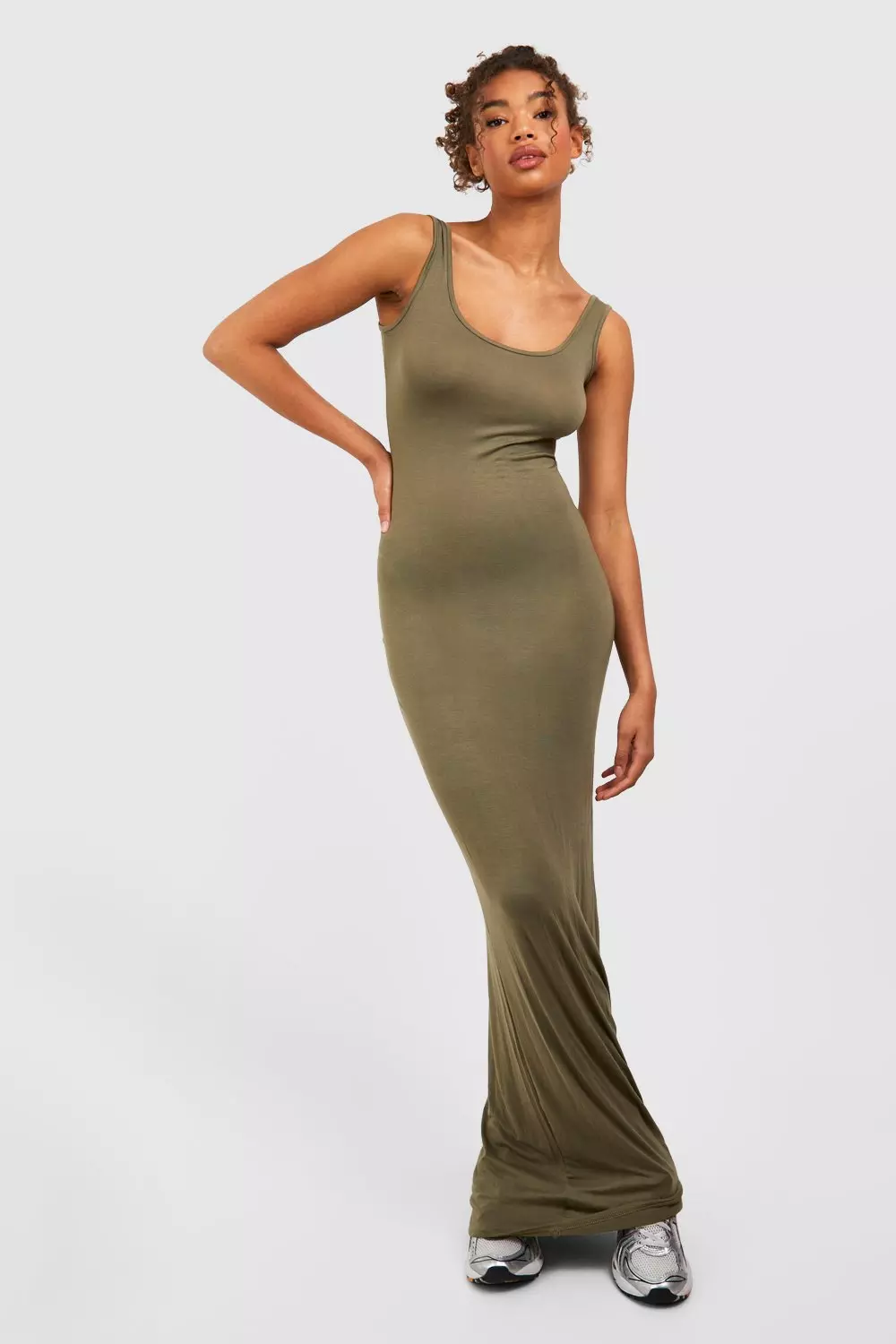 Black Tall Basic Maxi Dress alternative image