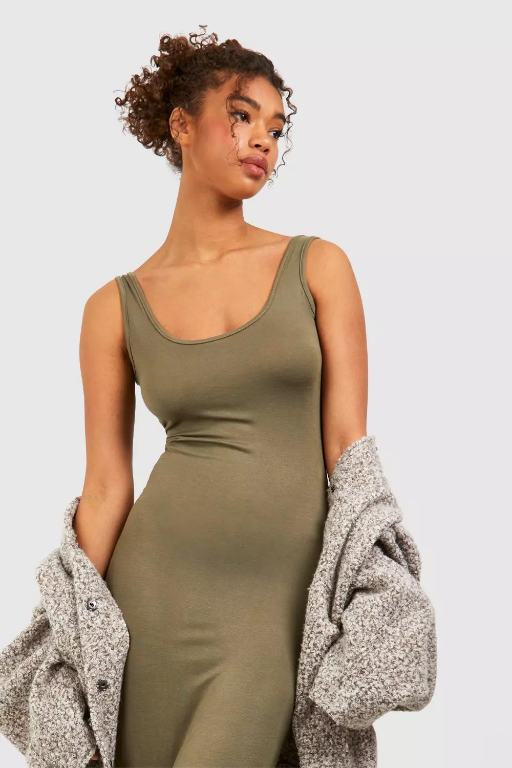 Black Tall Basic Maxi Dress alternative image