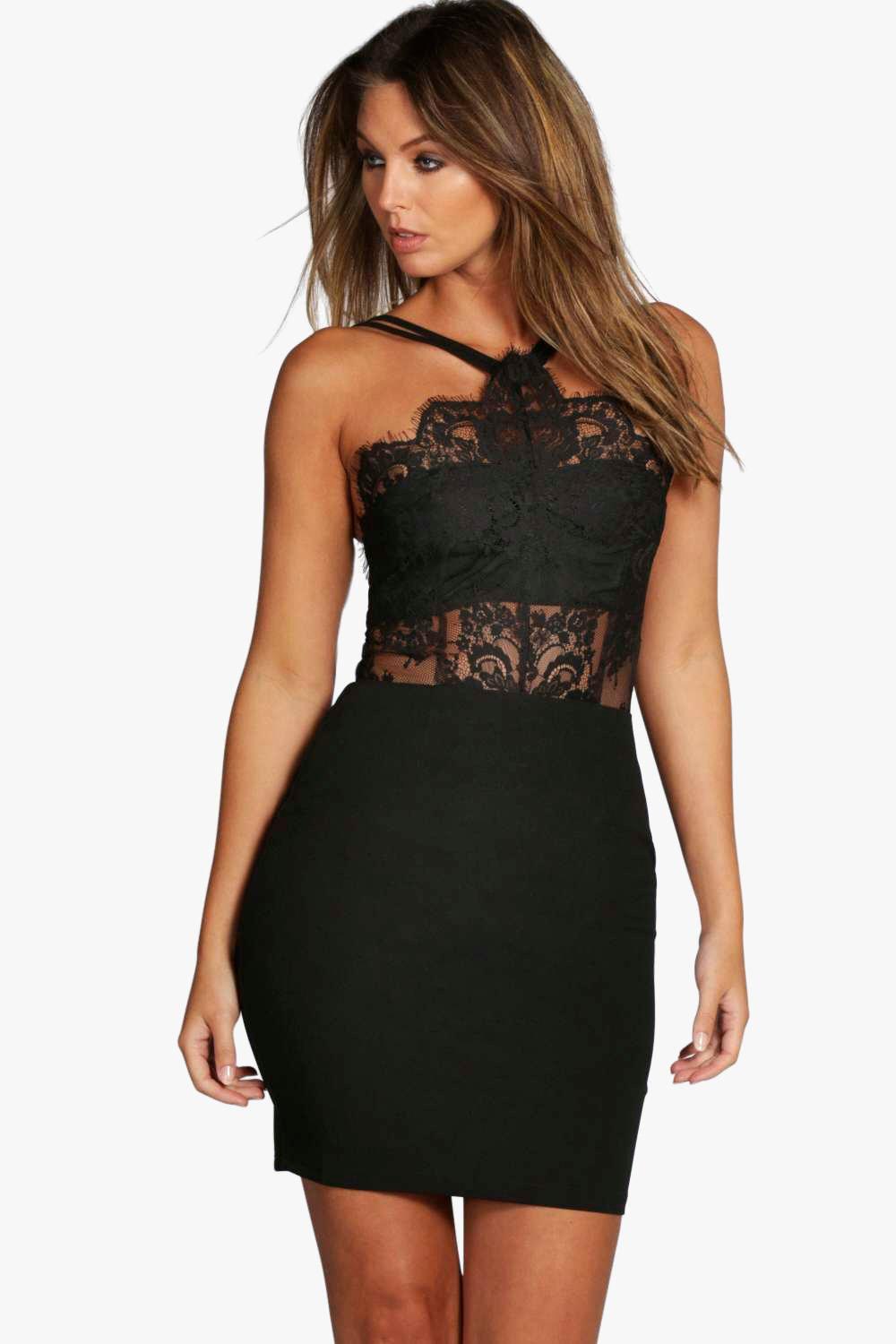 boohoo eyelash lace dress