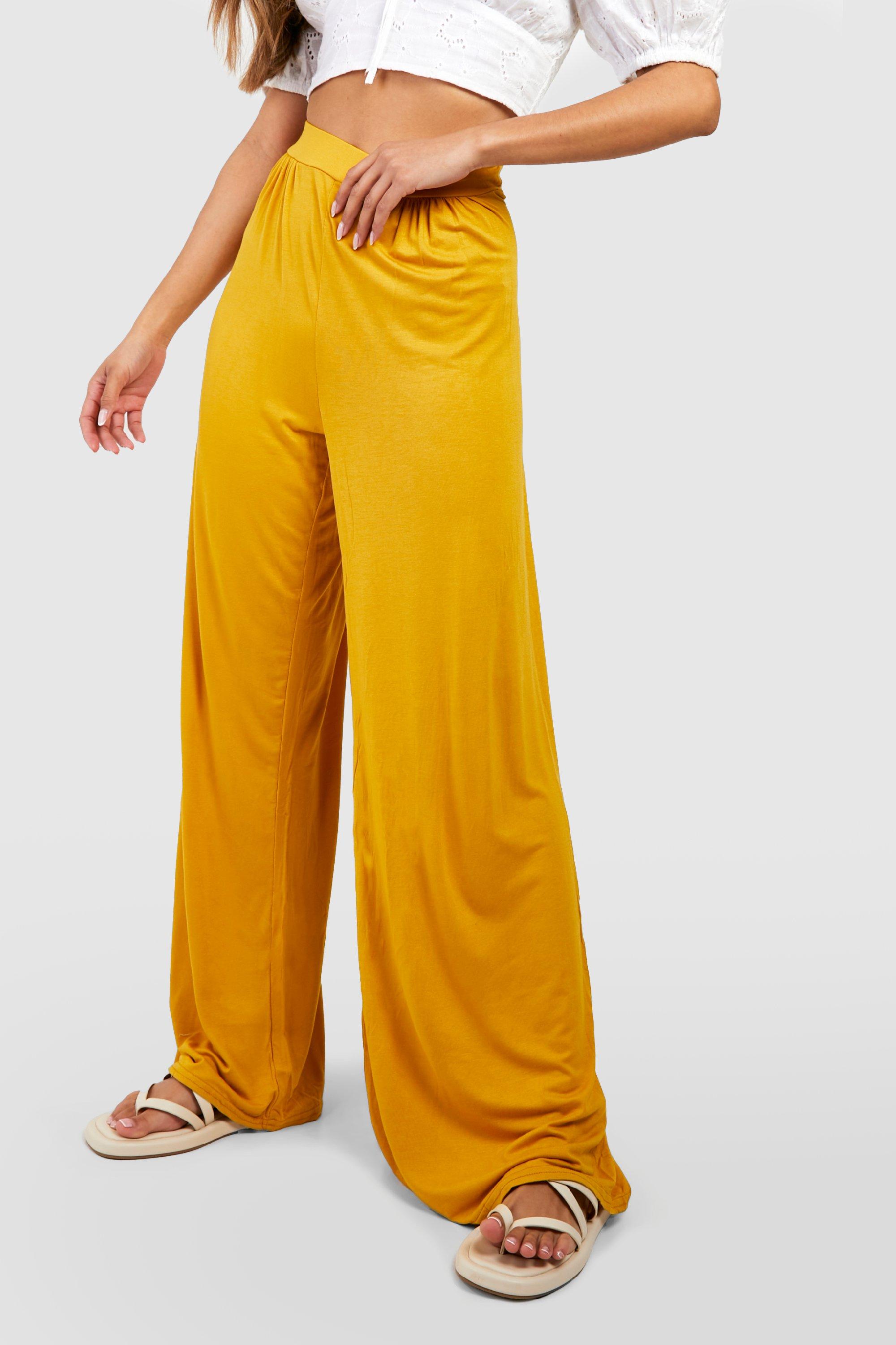 Boohoo 2025 yellow trousers