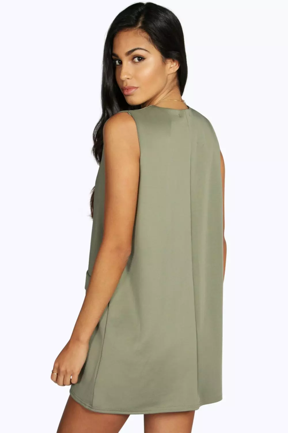 Tunic store dress boohoo