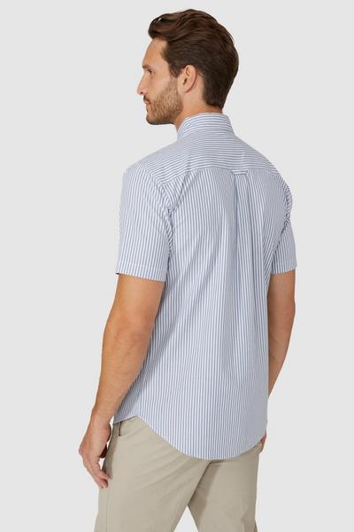 Maine blue Mini Double Stripe Shirt