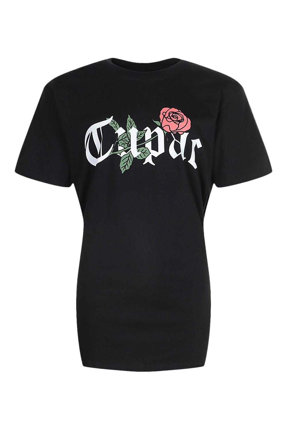 Tupac best sale rose shirt