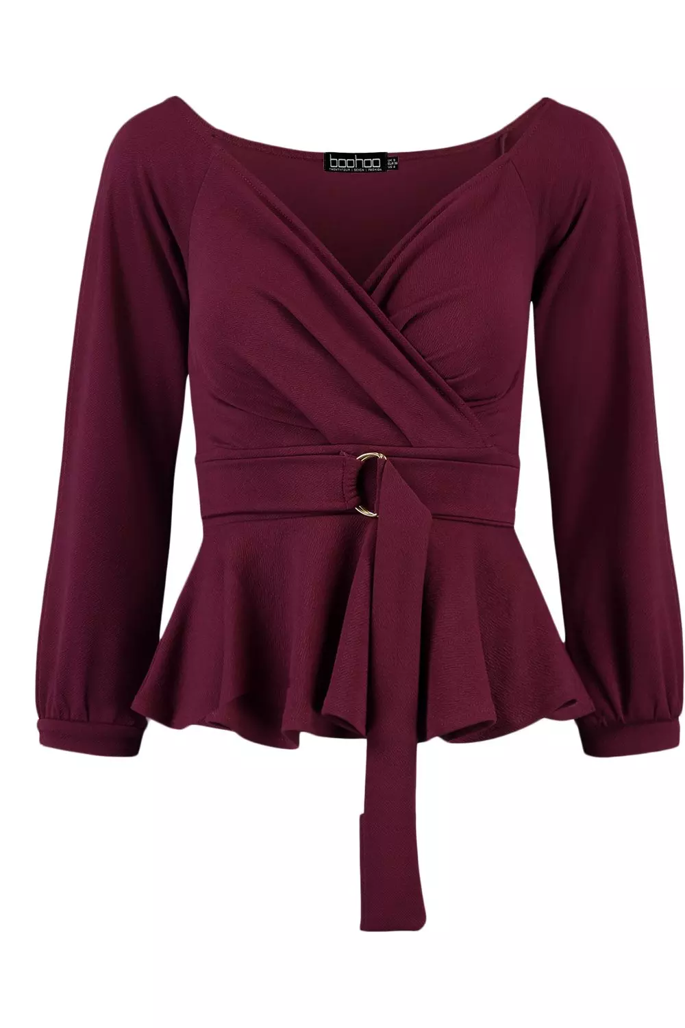 Plum peplum top online