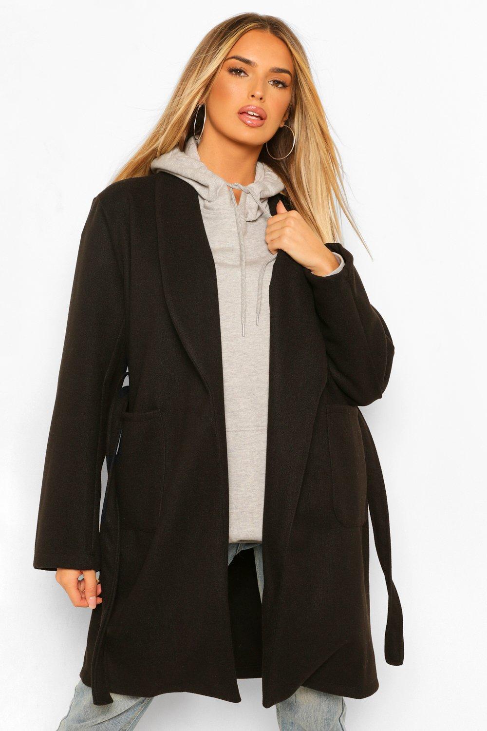 Manteau long best sale effet peignoir