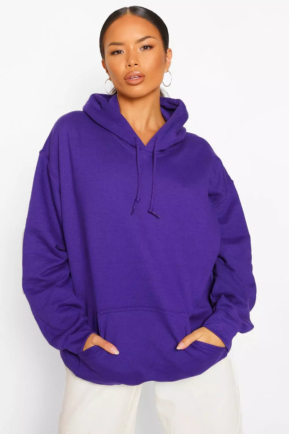 Oversized purple shop hoodie