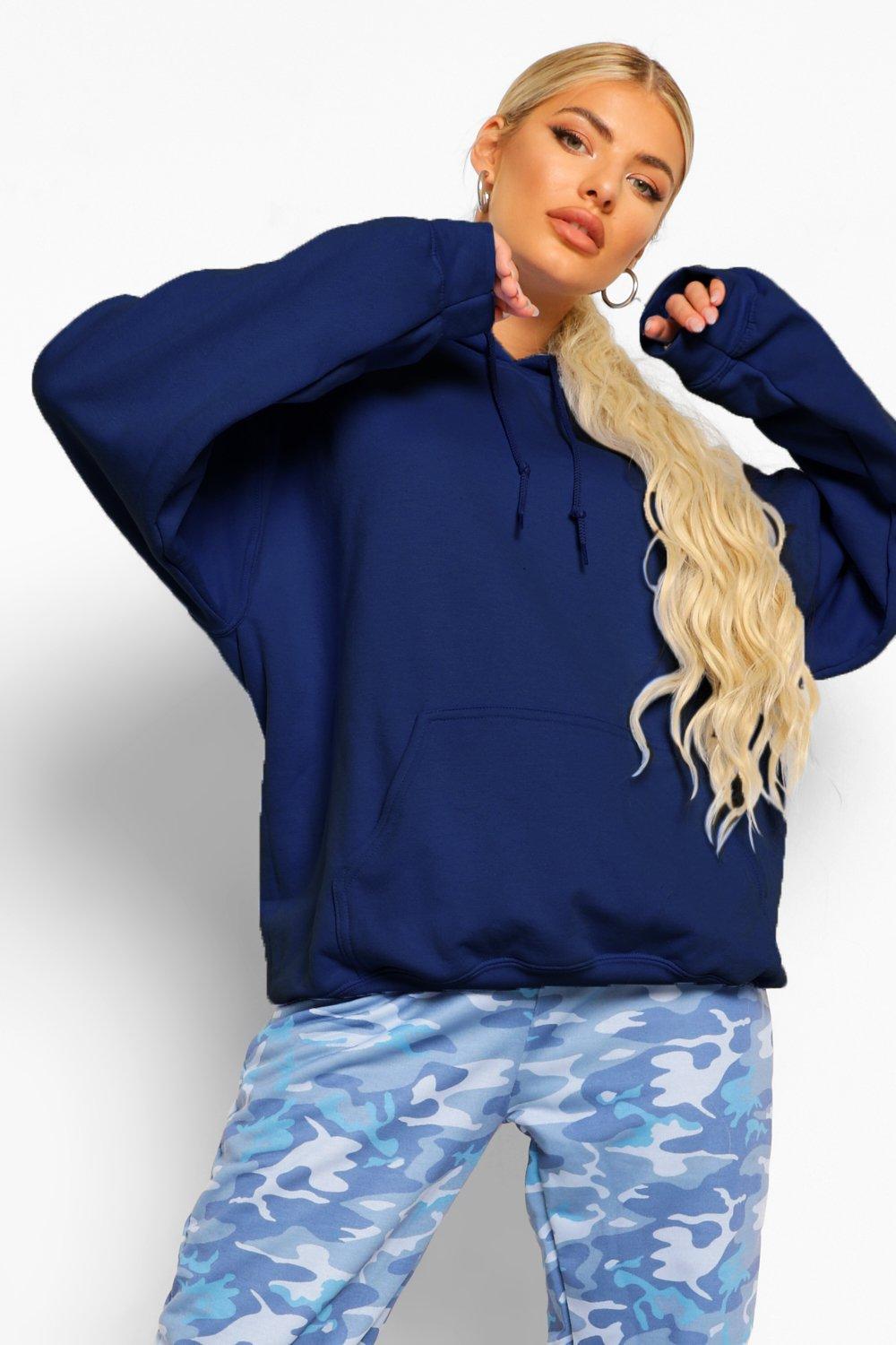 Blue Oversized Hoodie