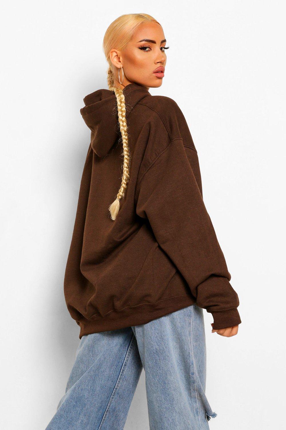 Chocolate oversized online sweatshirt