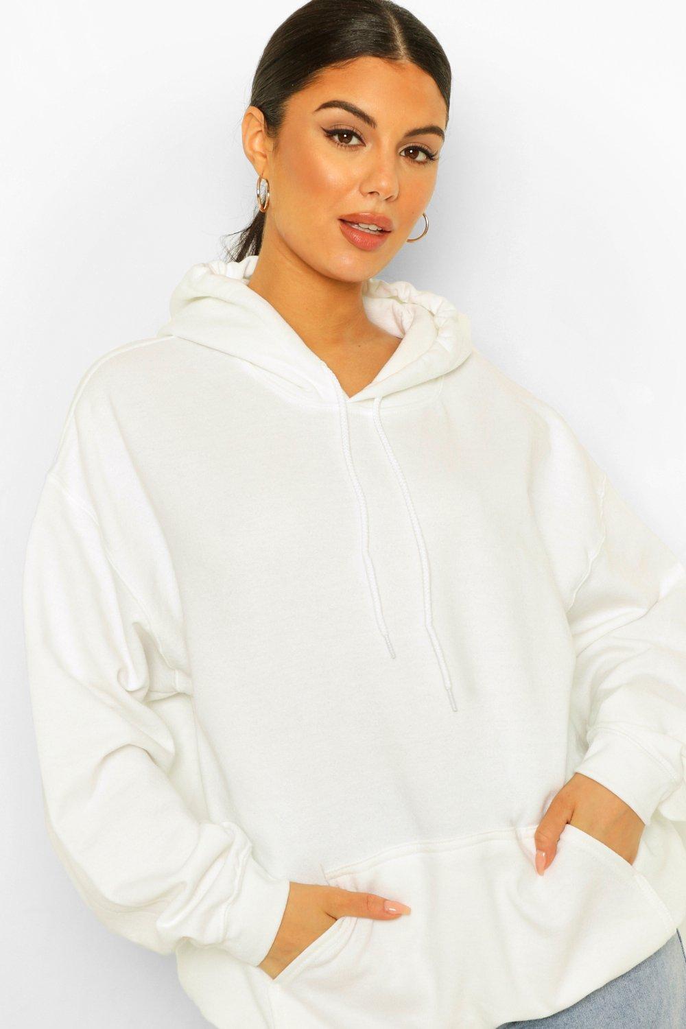 Long white 2025 hoodie women's