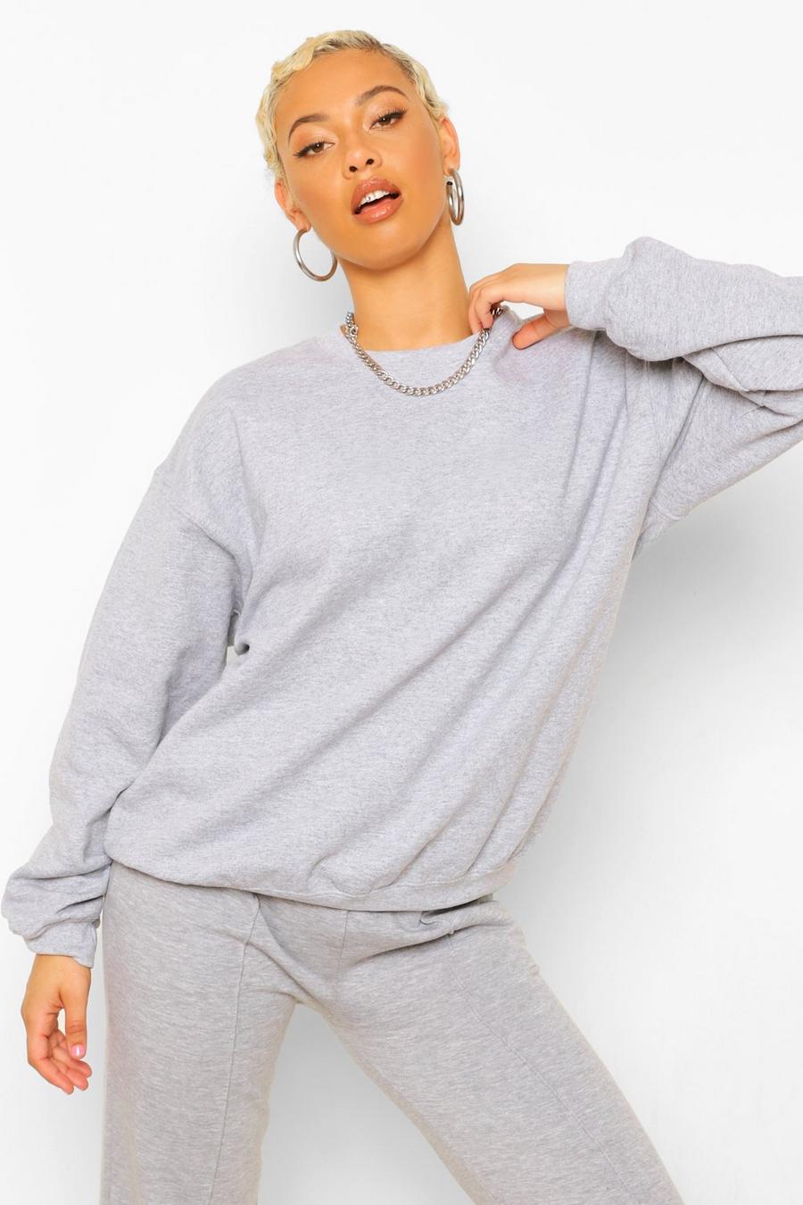 Grey Oversized Sweater image number 1