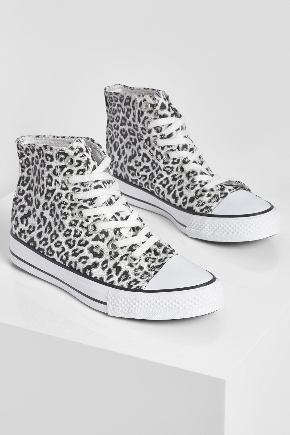 cheetah print high top shoes