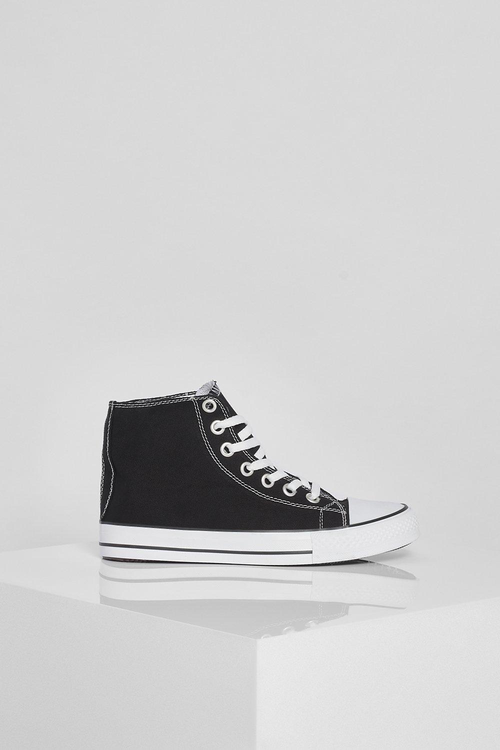 Hoge canvas gympen dames hotsell