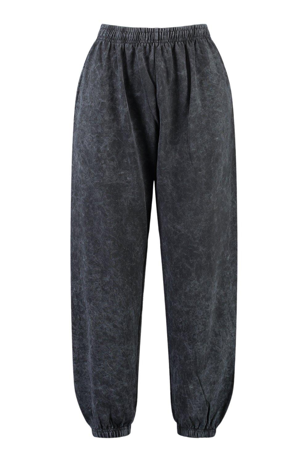boohoo acid wash joggers