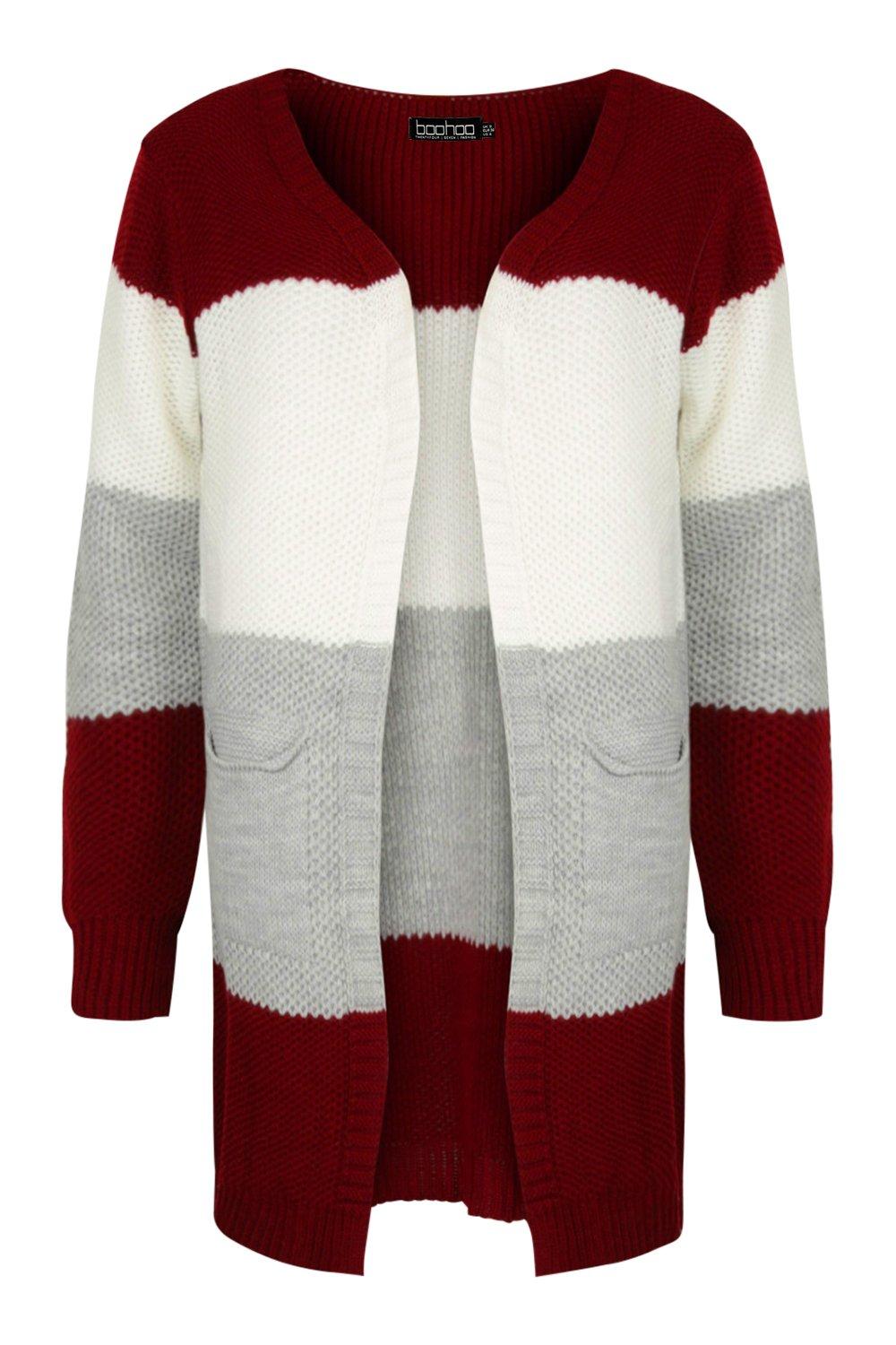 berry coloured cardigan
