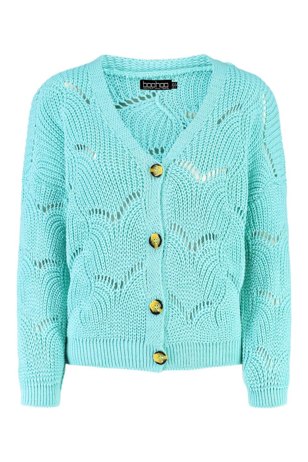 boohoo green cardigan