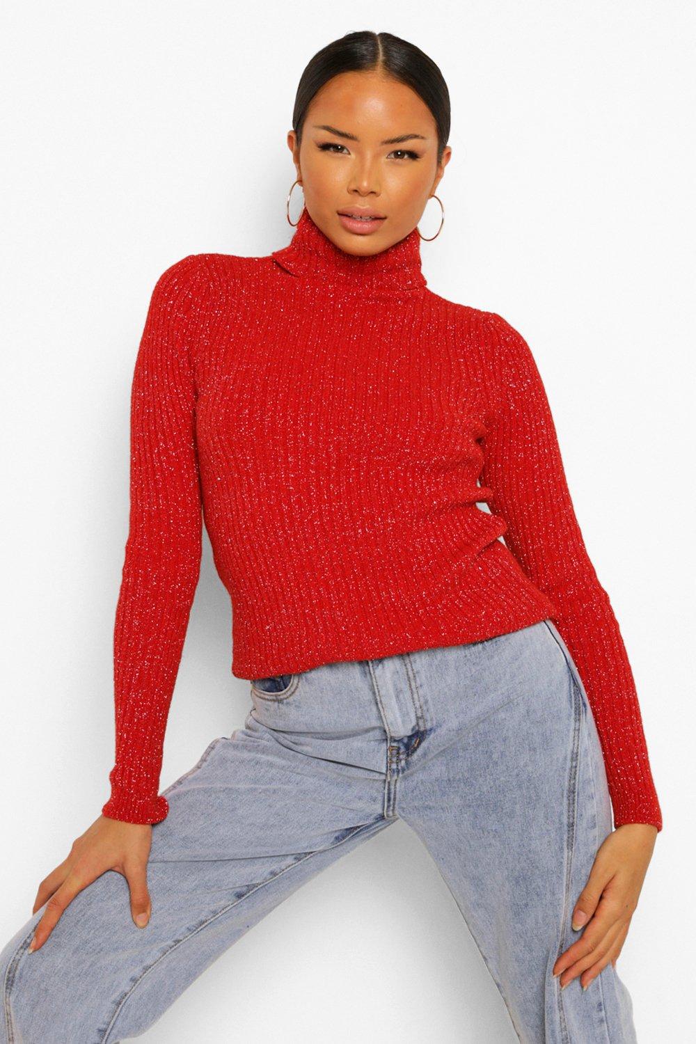 red sparkly jumper