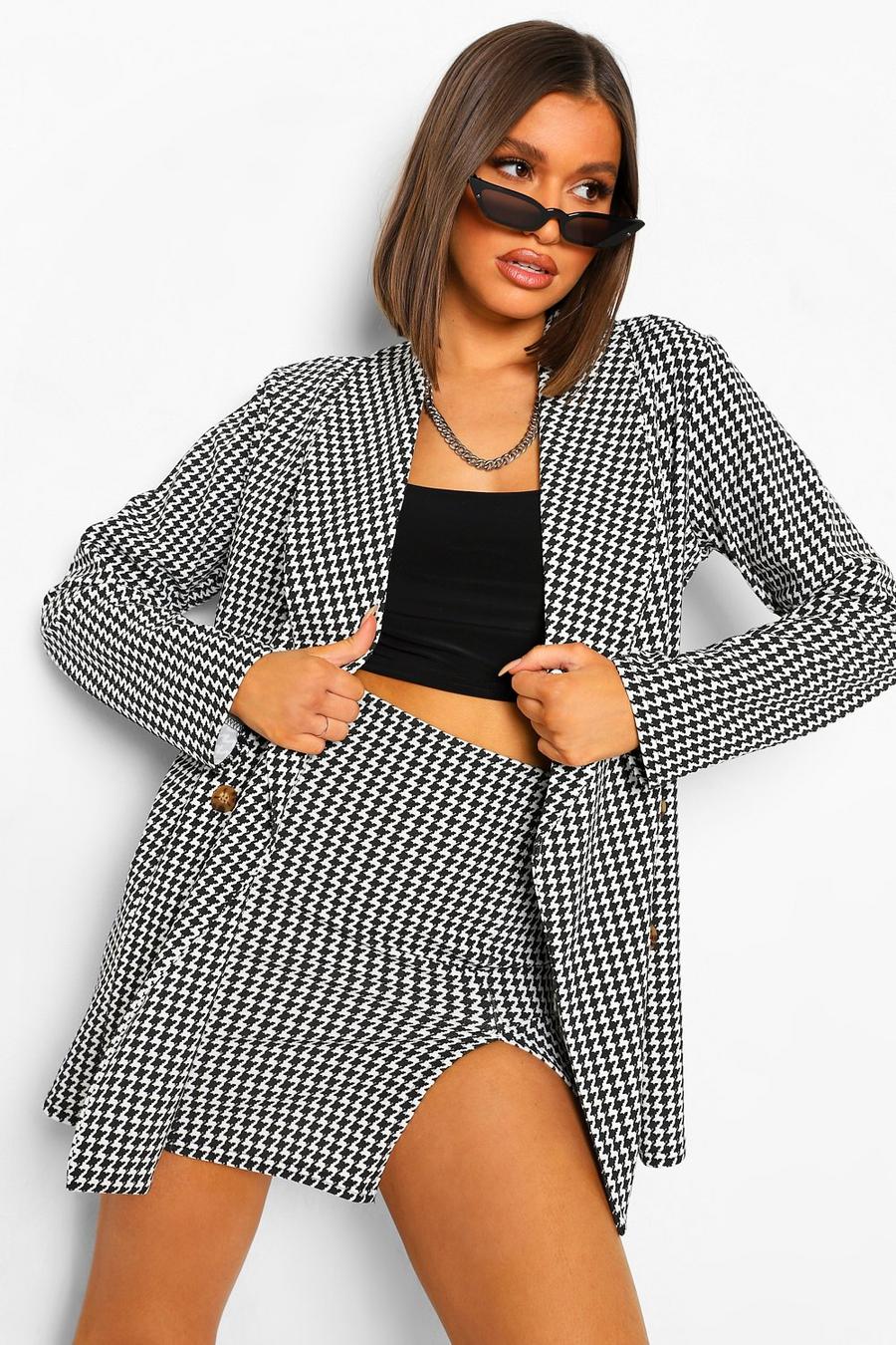 Dogtooth Check Split Front Mini image number 1