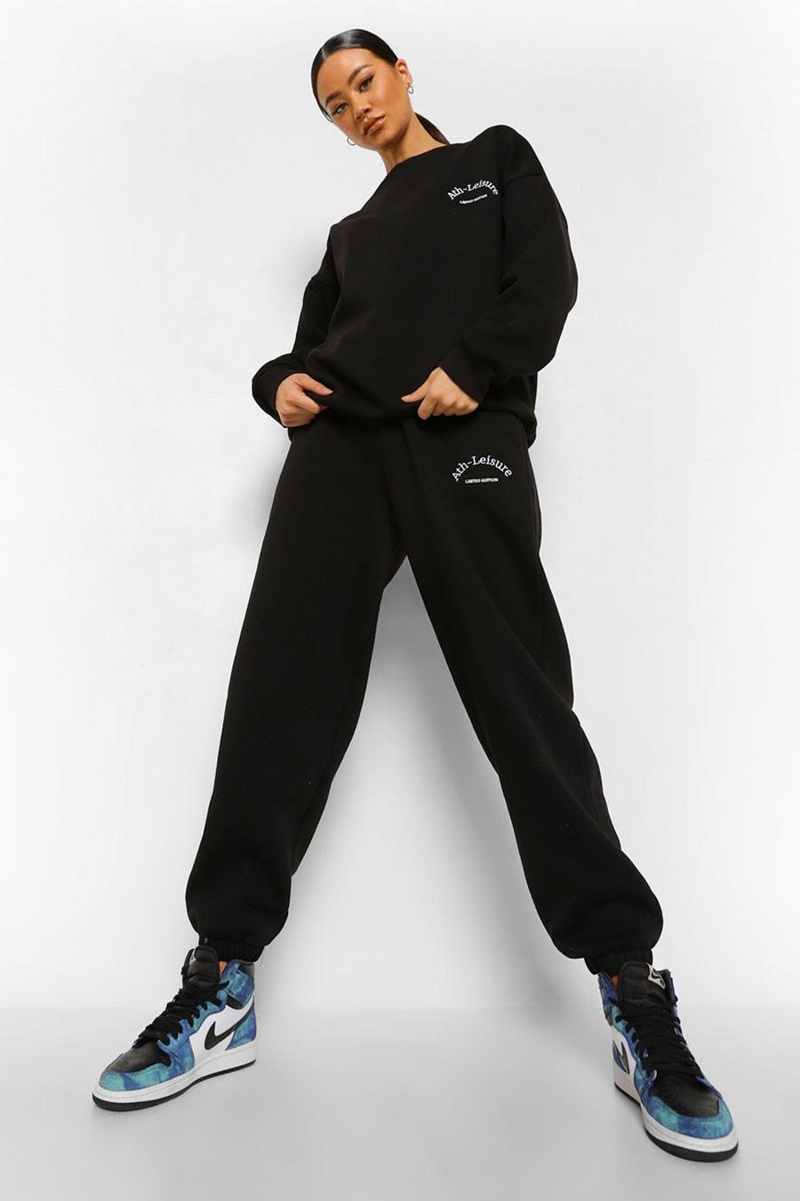 Schwerer Trainingsanzug in Übergröße mit „Ath-leisure“-Print image number 1
