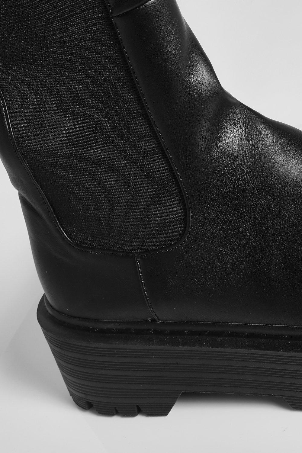 Boohoo chelsea clearance boots