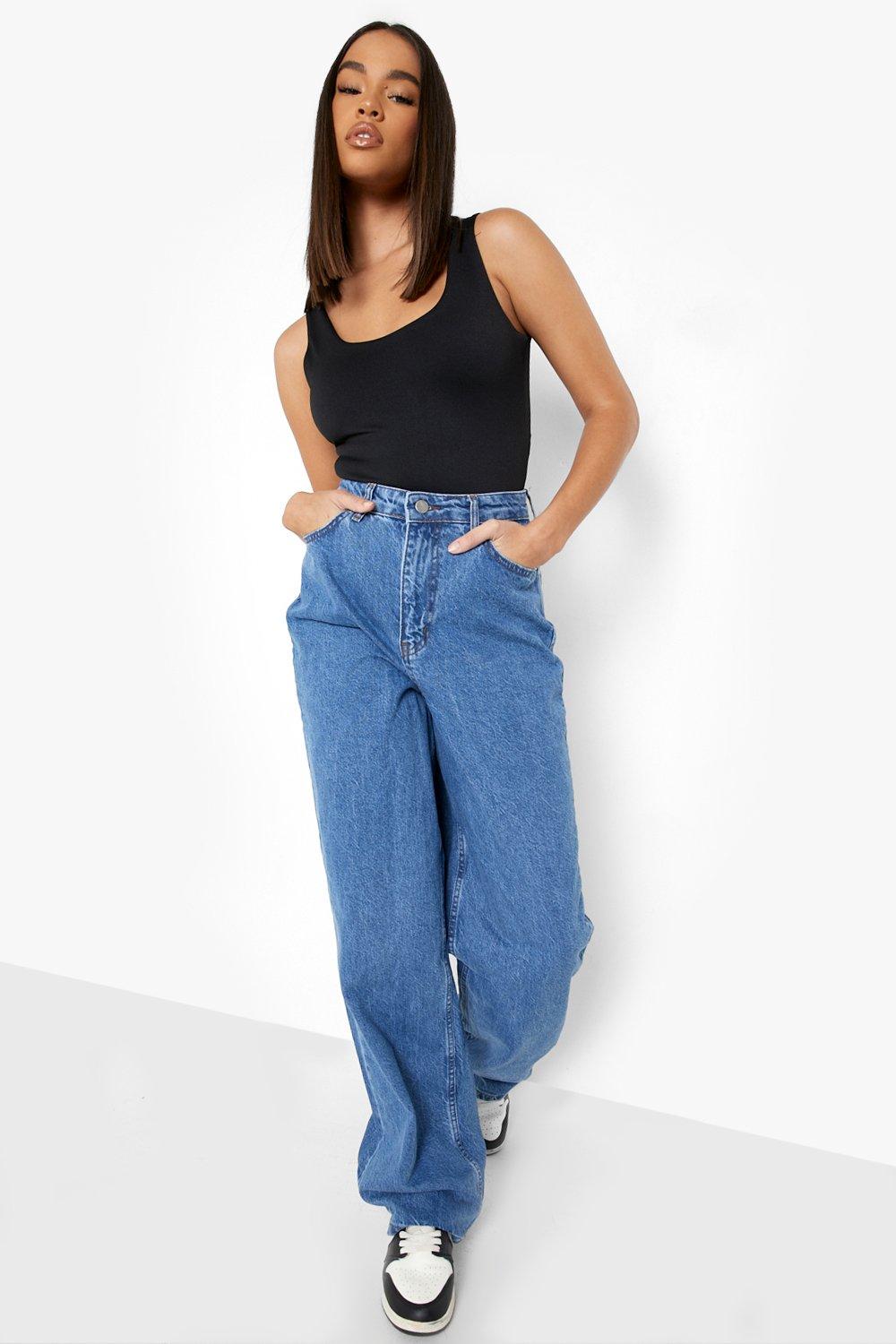 Mujer Jeans holgados estilo años 90 con tiro alto, Mujer