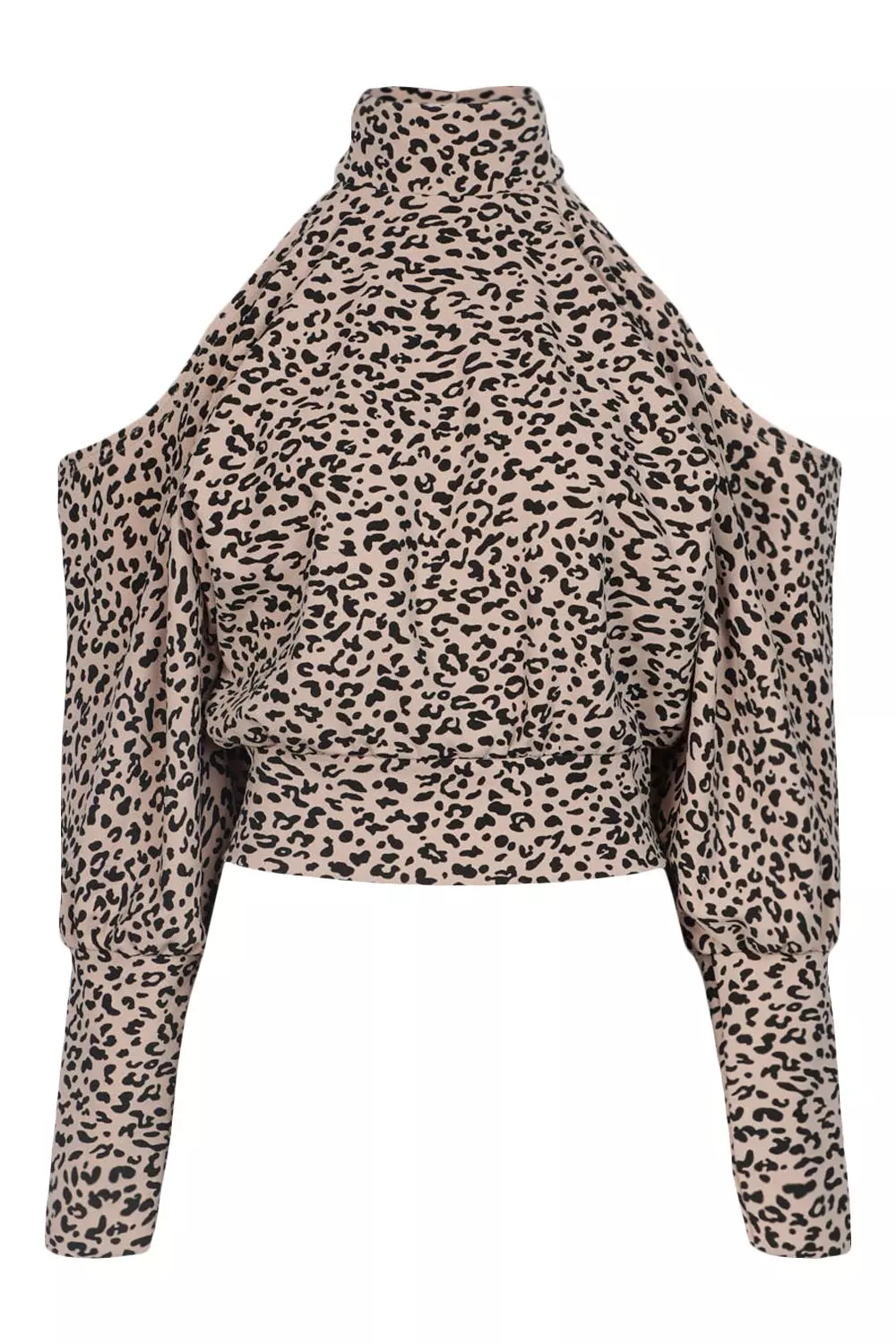 Leopard Cold Shoulder Top alternative image