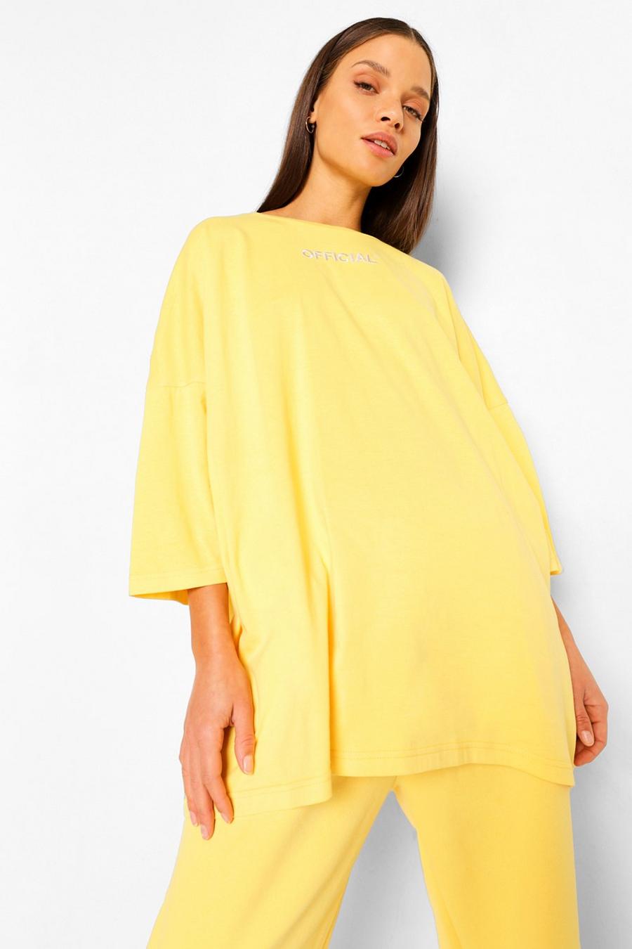 Yellow Oversized Graphic T-Shirt image number 1
