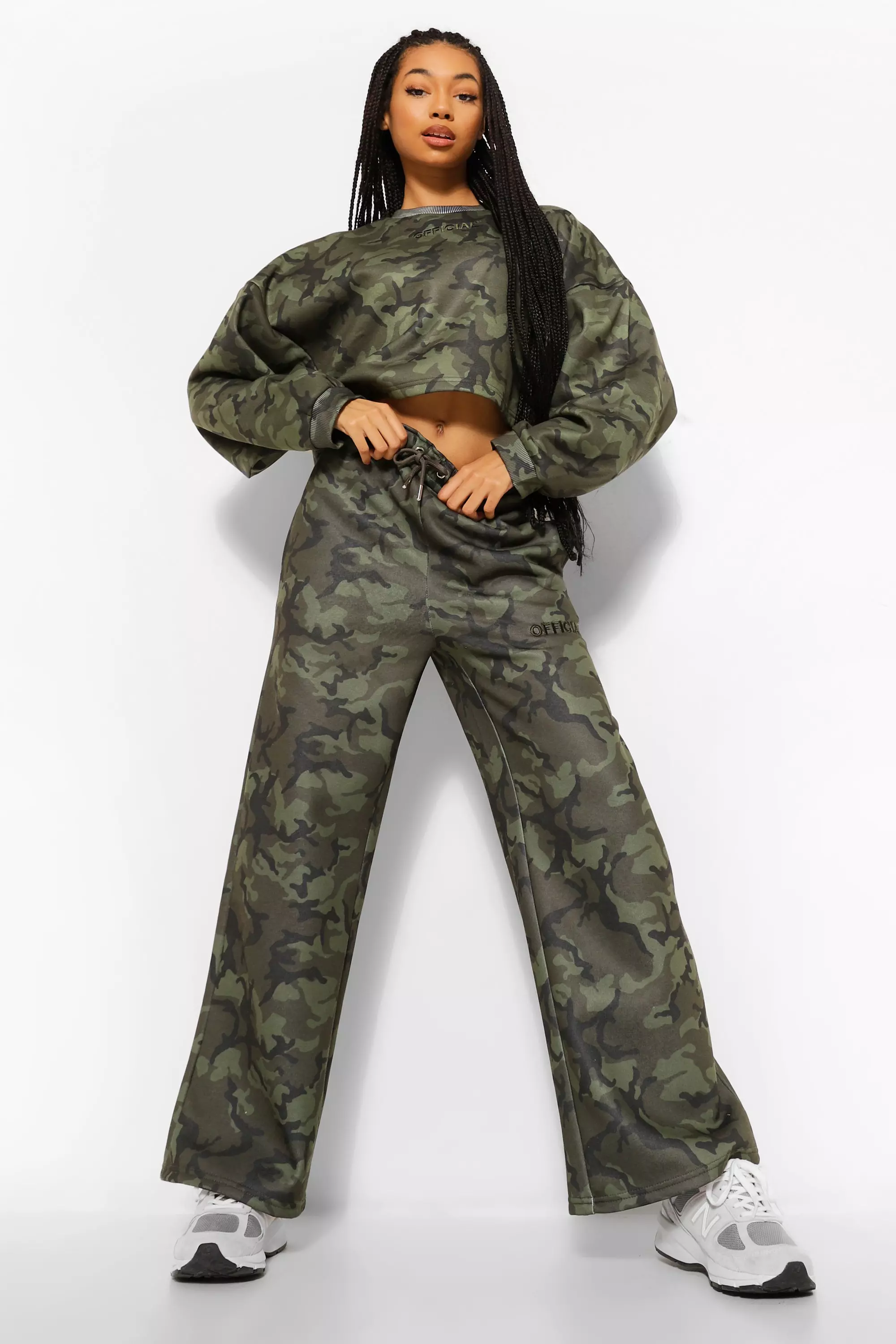 Camo hot sale crop jumper