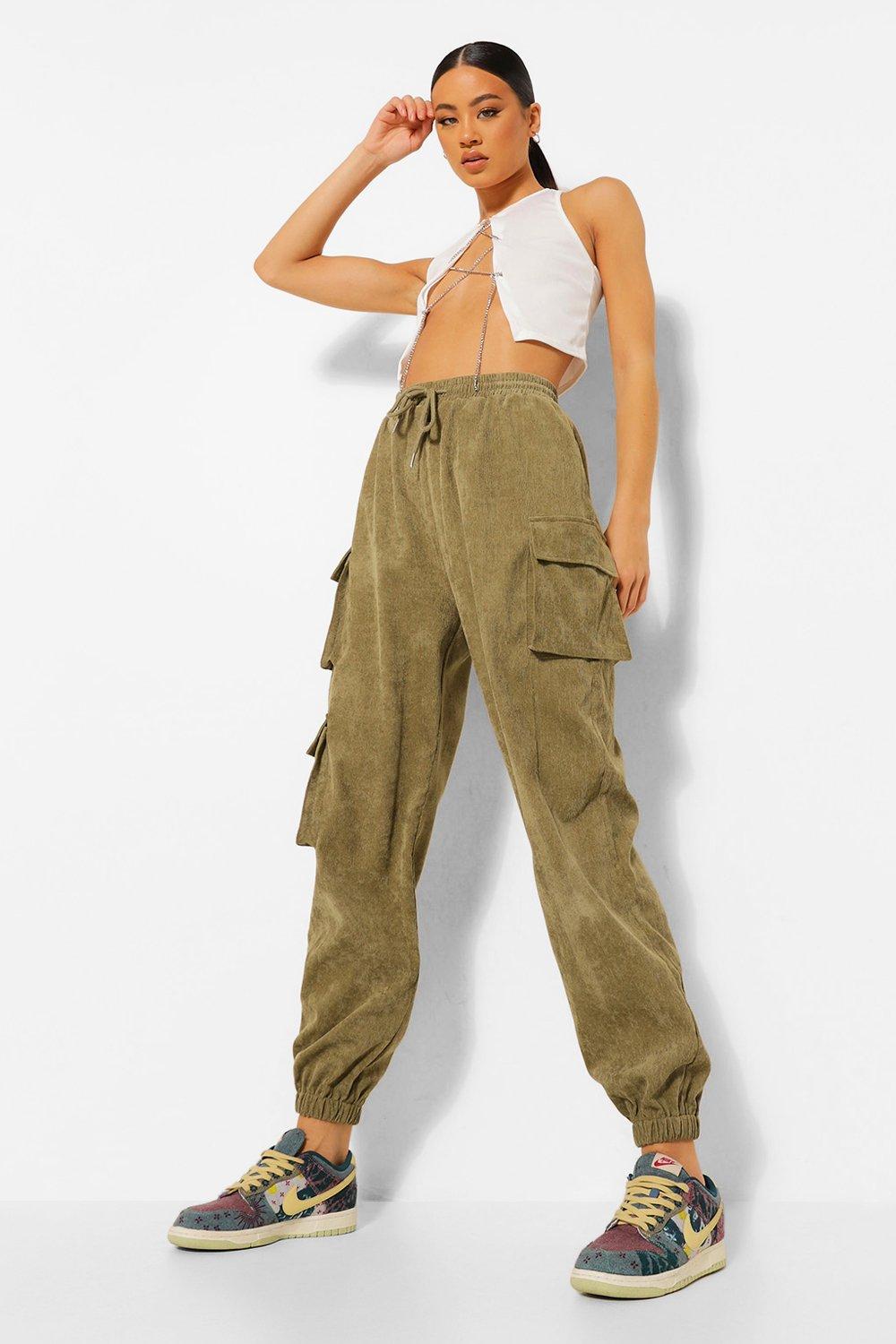 olive cargo trousers