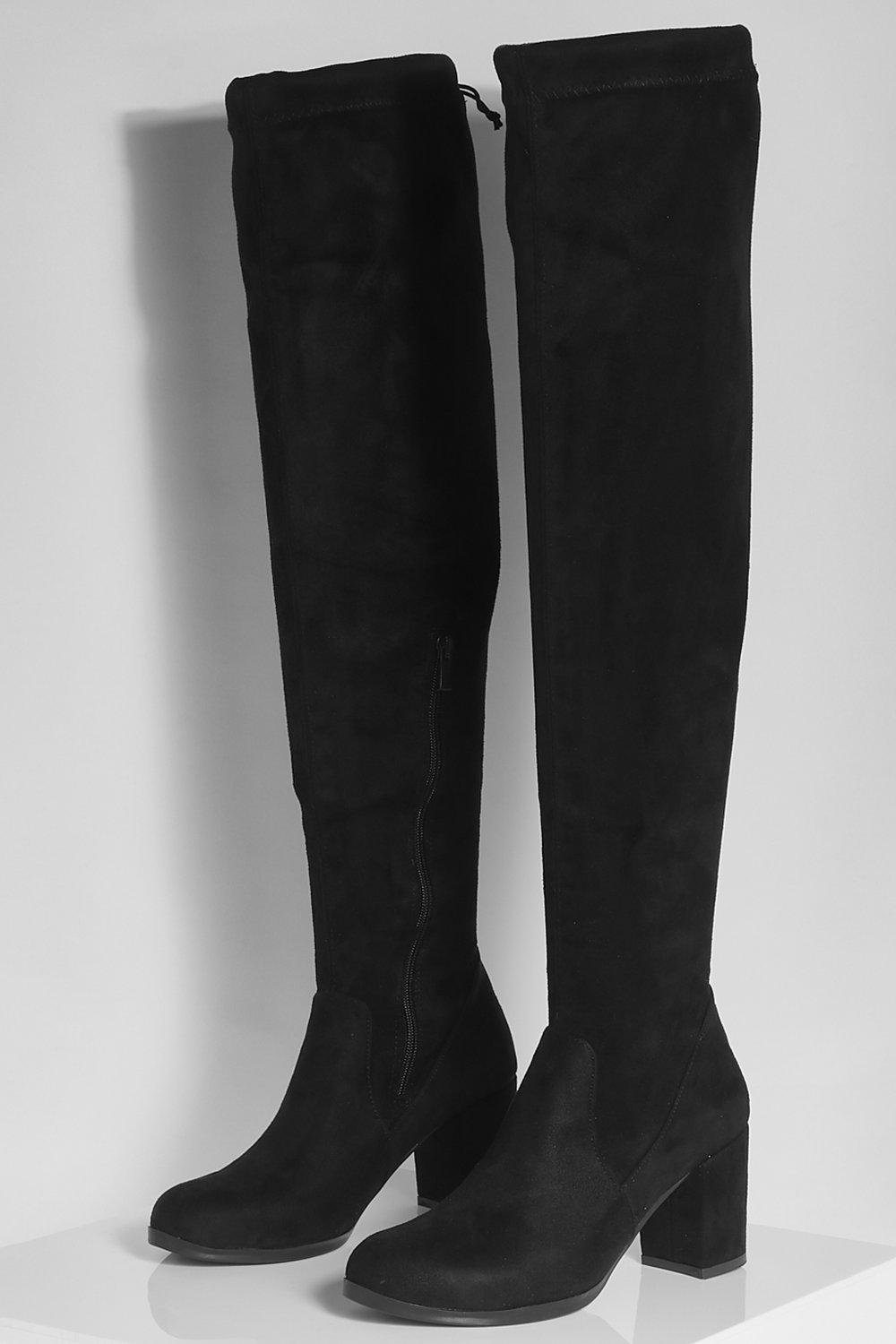 Faux suede over the knee boots forever on sale 21