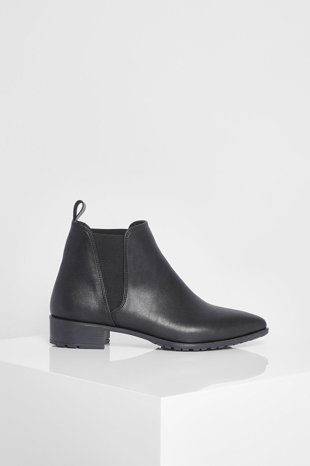 Pointed Flat Chelsea Boot