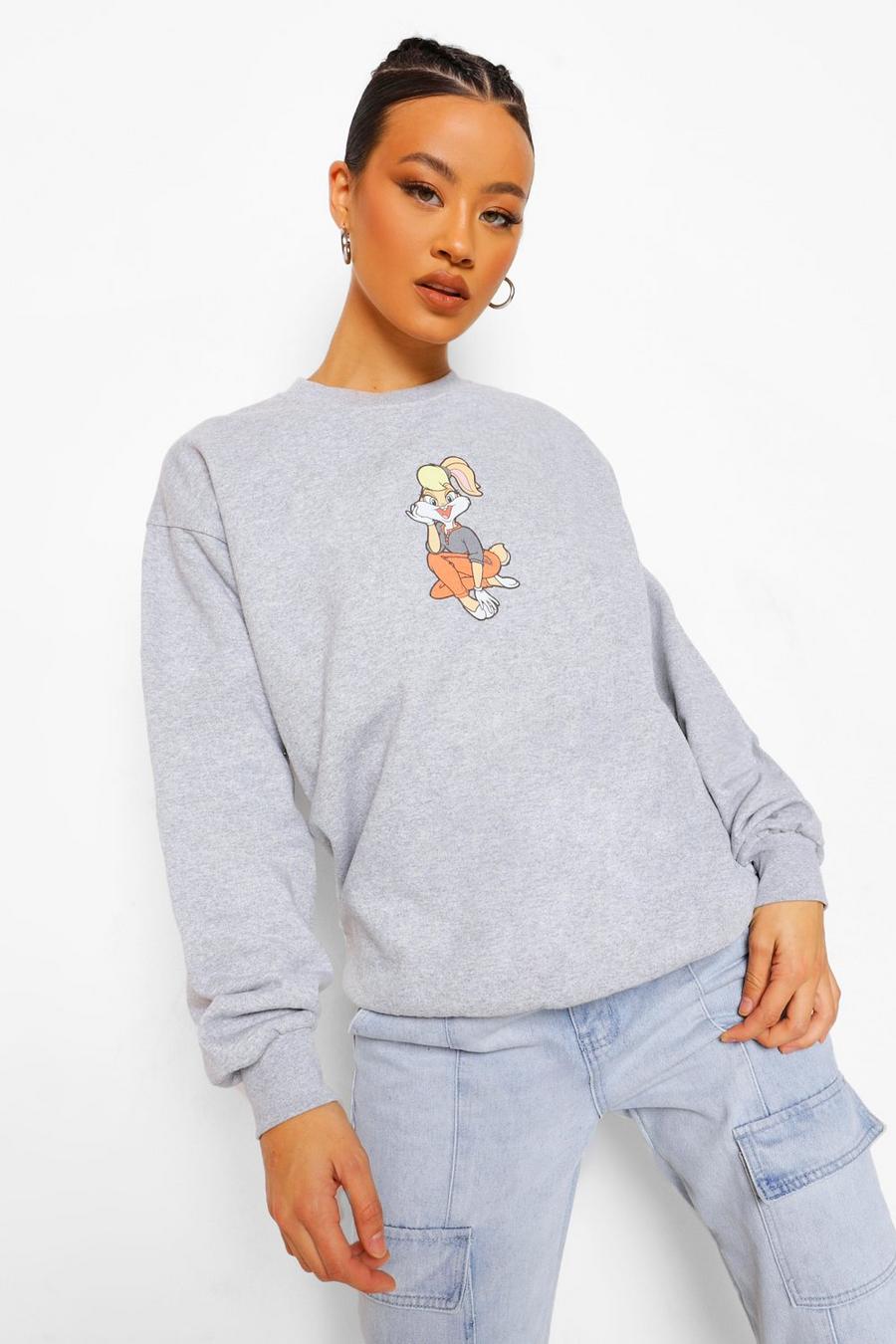 Charcoal Lola Bunny Looney Tunes Sweatshirt image number 1