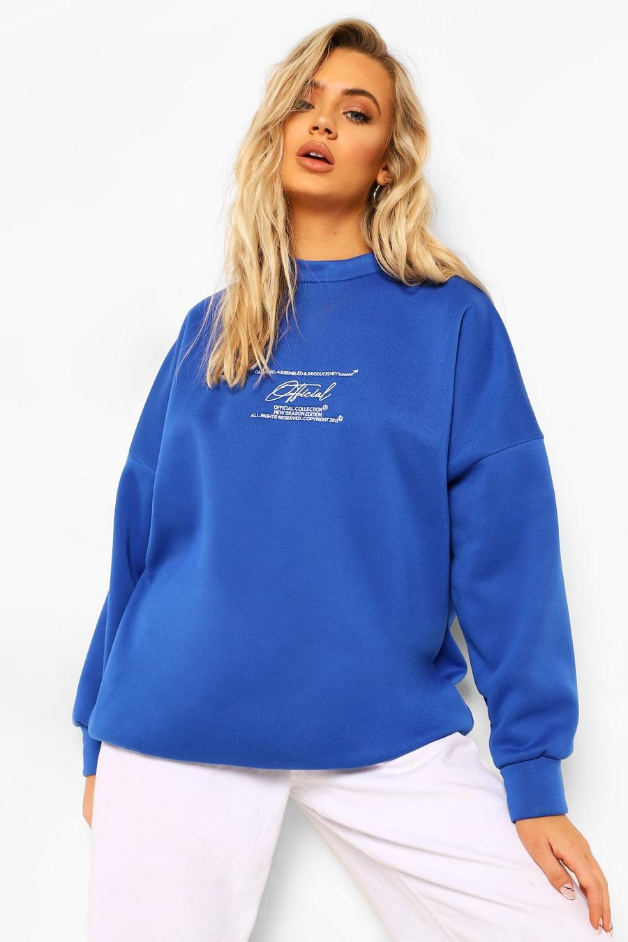 Cobalt Official Oversized Embroidered Sweatshirt image number 1