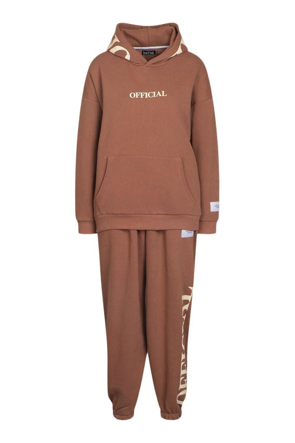 Brown Fashionable Printing Track Suit (Top And Trouser) at Best