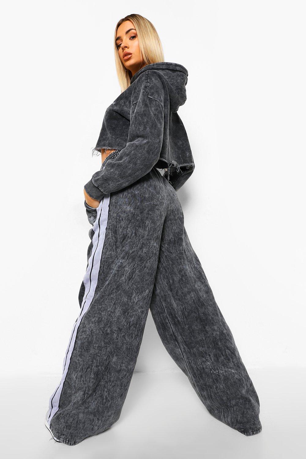 Acid wash hoodie and joggers hot sale