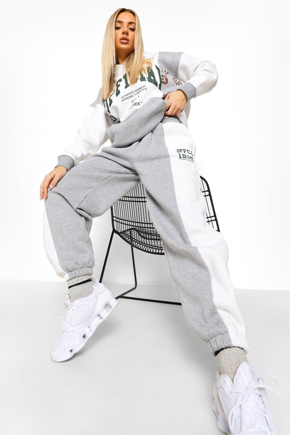 Grey discount tracksuit boohoo