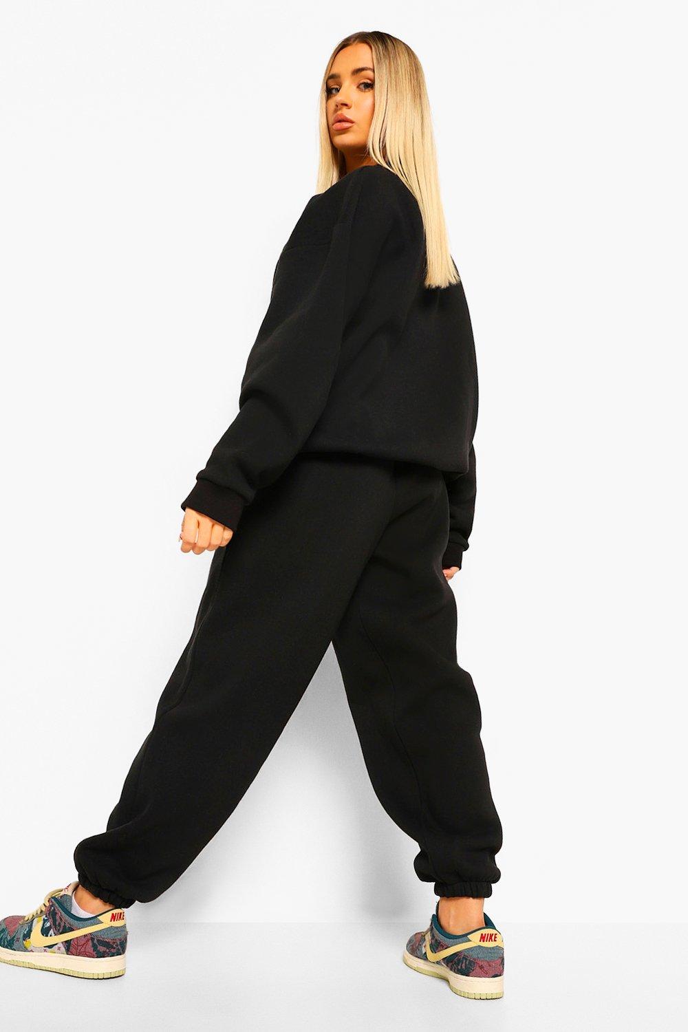 Women s Official Applique Sweater Tracksuit Boohoo UK