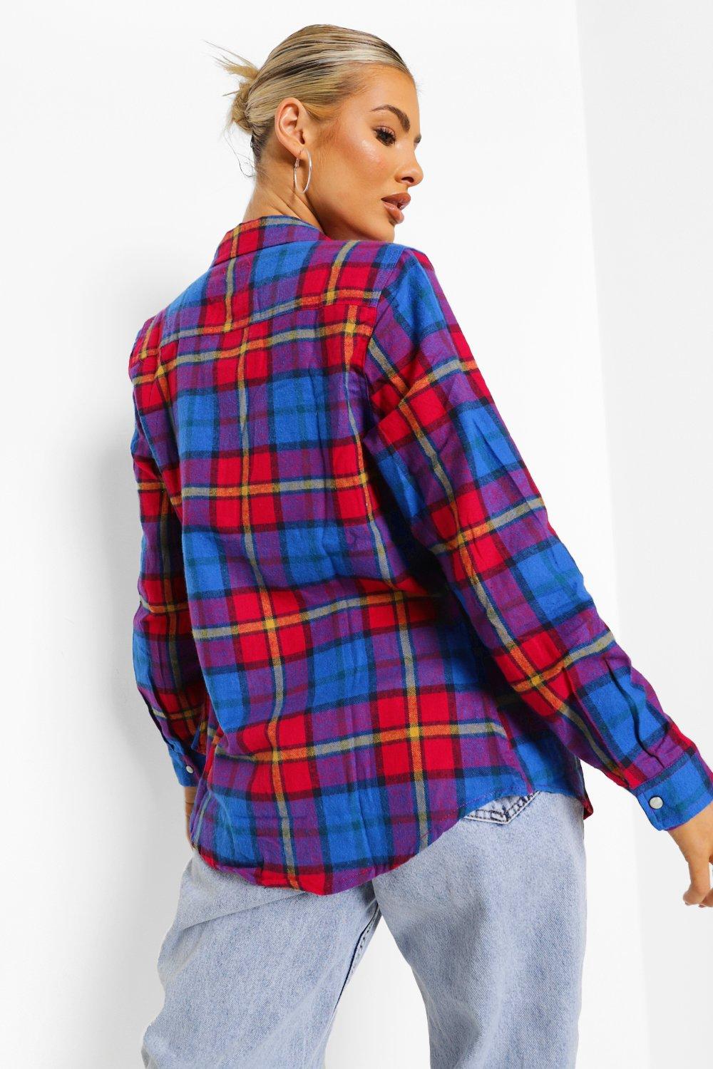 Geruite blouse dames discount flanel