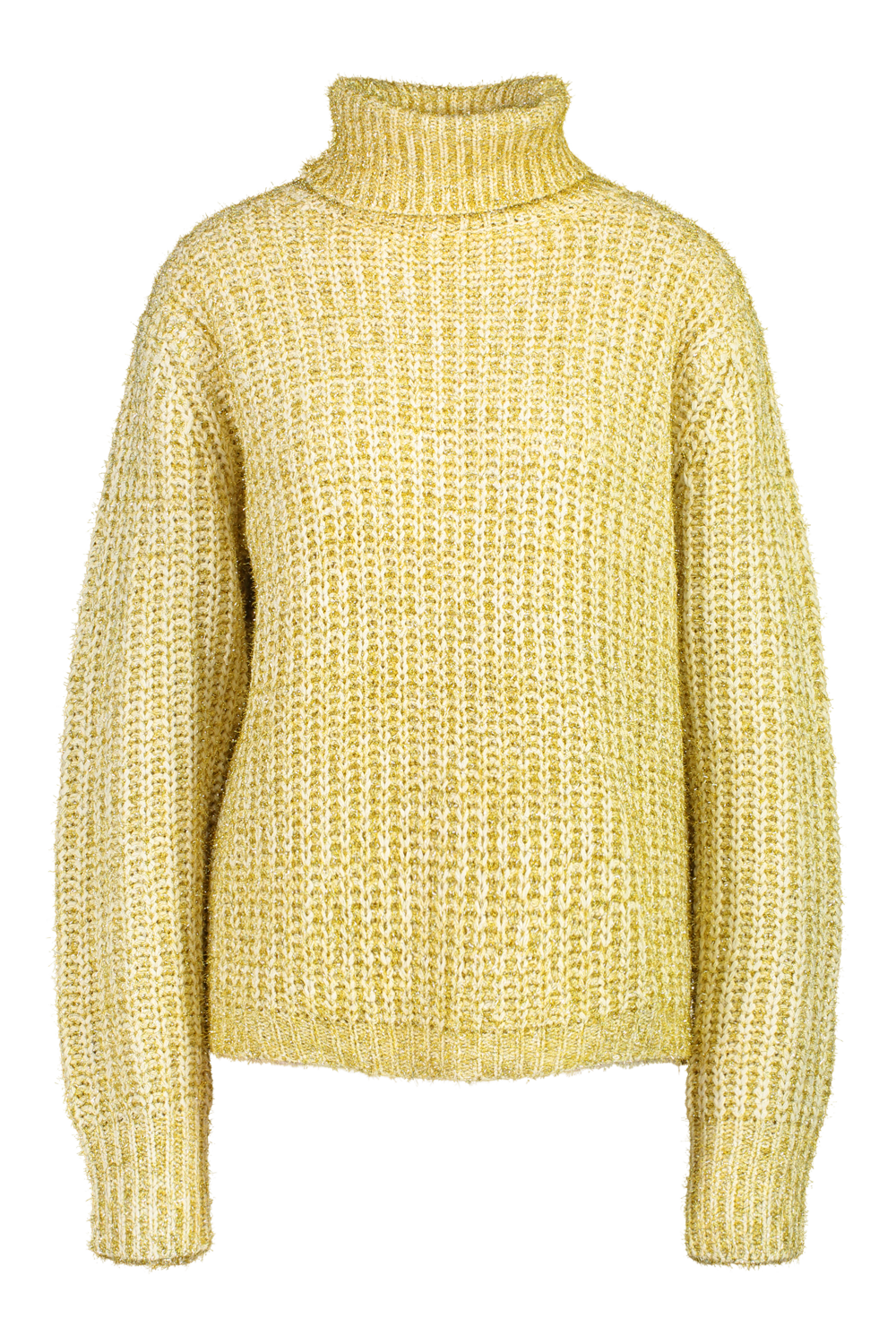 gold roll neck jumper