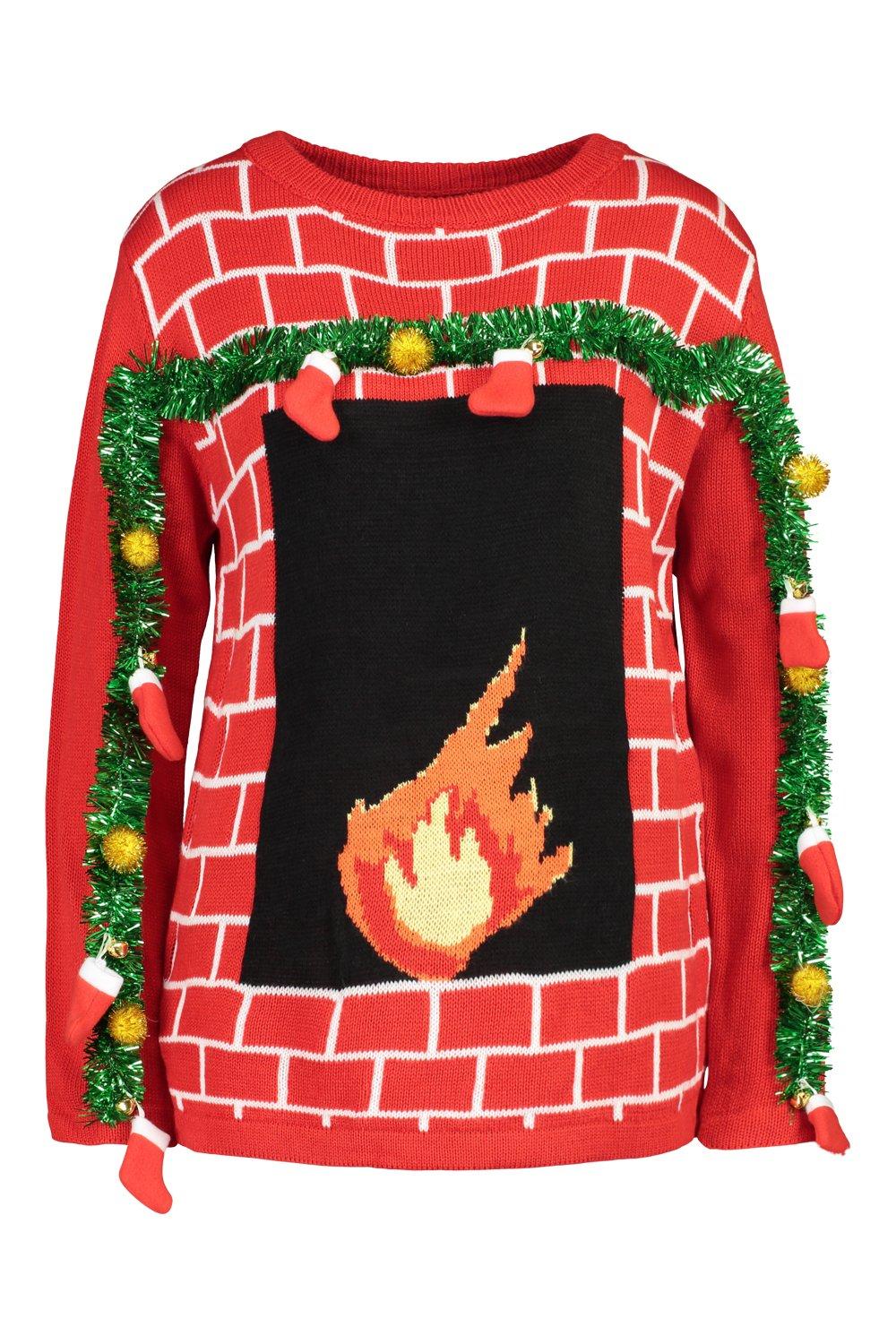 Fireplace 2025 christmas jumper