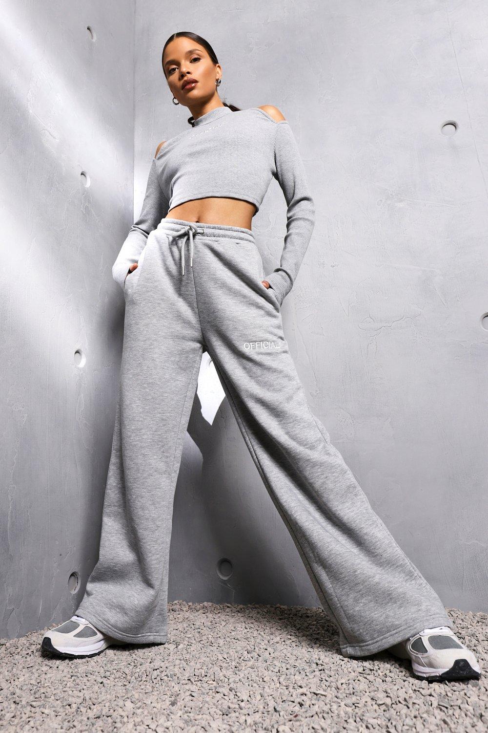 wide leg trackies