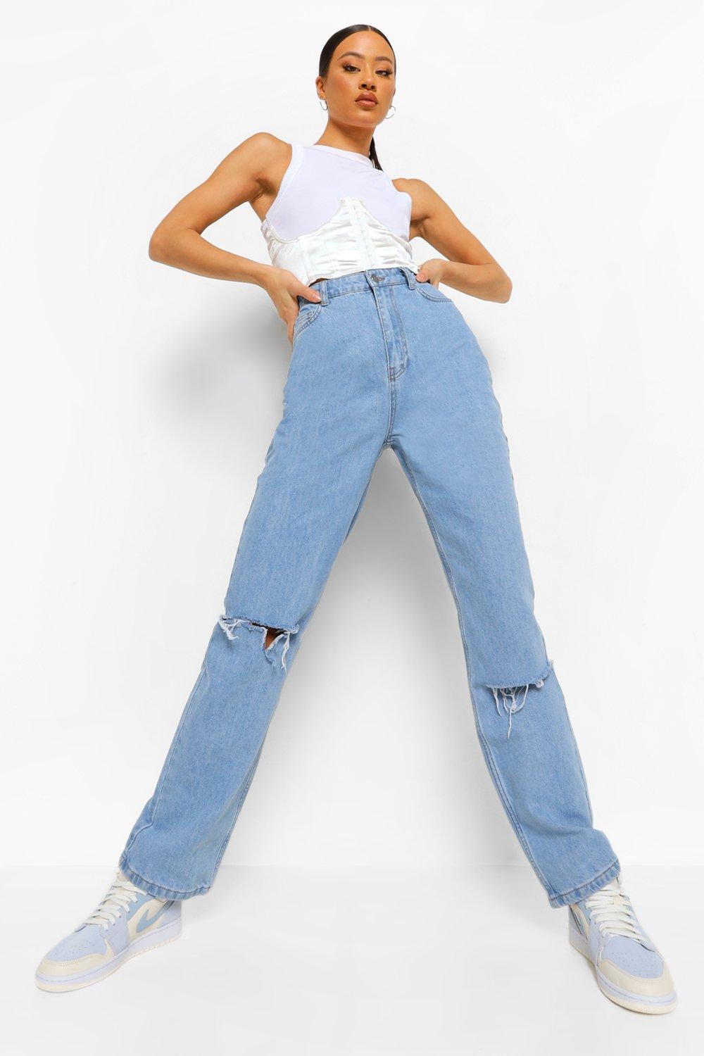slim dad jeans