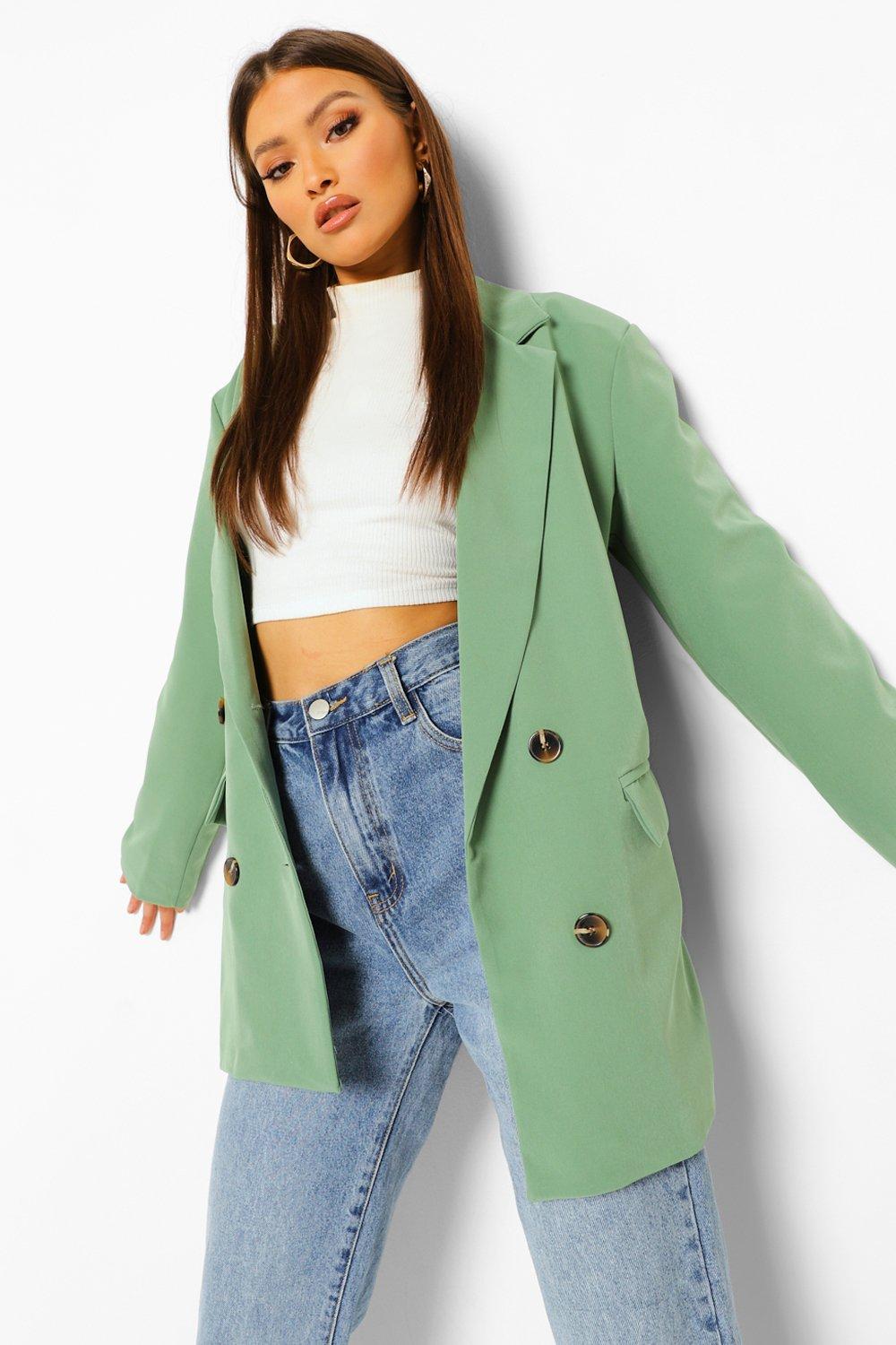 boohoo green blazer