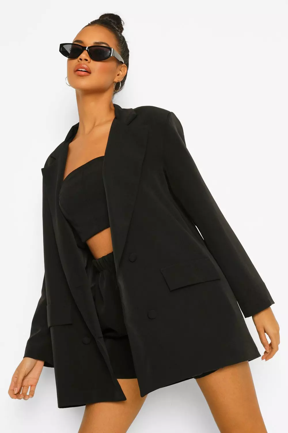 Dad Blazer & Tailored Shorts Suit Set alternative image